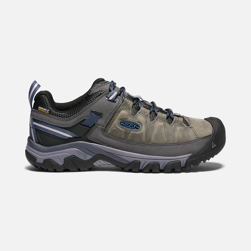 Keen Targhee III Waterproof Wanderschuhe Herren DE-90471 Steel Grey/Captain's Blue - Keen Herrenschu